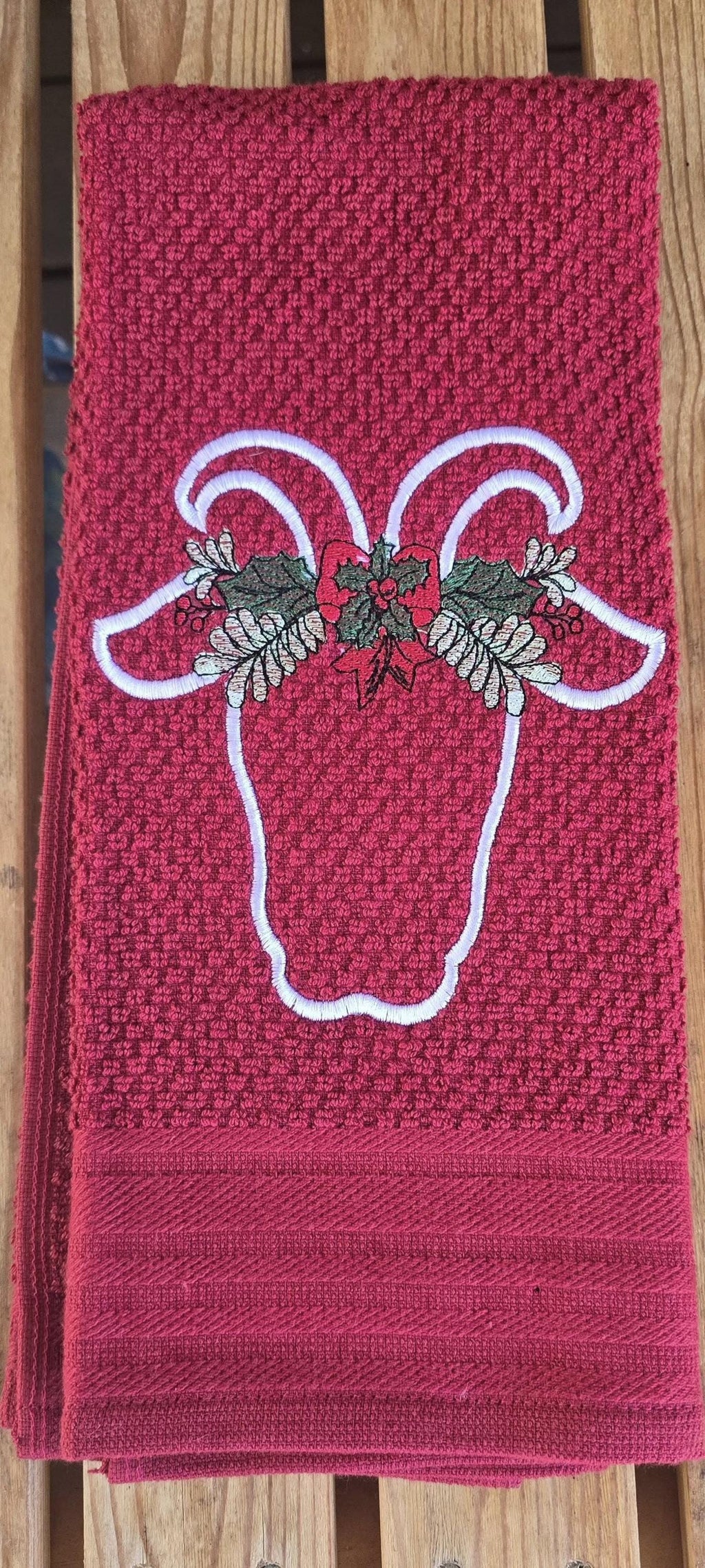 Holiday Farm Animal Embroidered Kitchen Towels