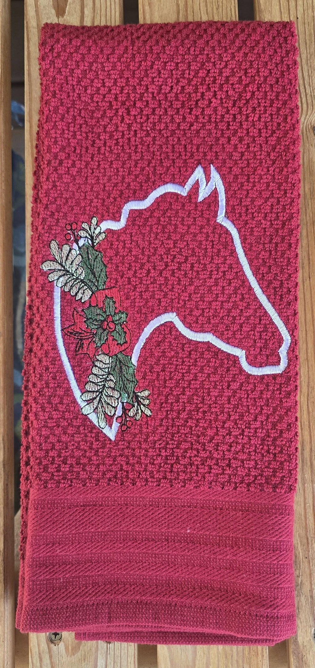 Holiday Farm Animal Embroidered Kitchen Towels